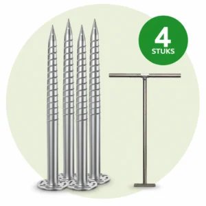 Doe-het-zelf pakket 100CM - 4 Stuks + T-indraaisleutel