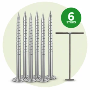 Doe-het-zelf pakket 100CM – 6 Stuks + T-indraaisleutel