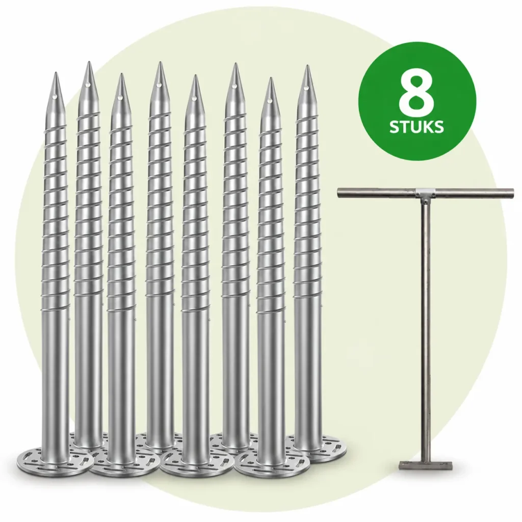 Doe-het-zelf pakket 100CM - 8 Stuks + T-indraaisleutel